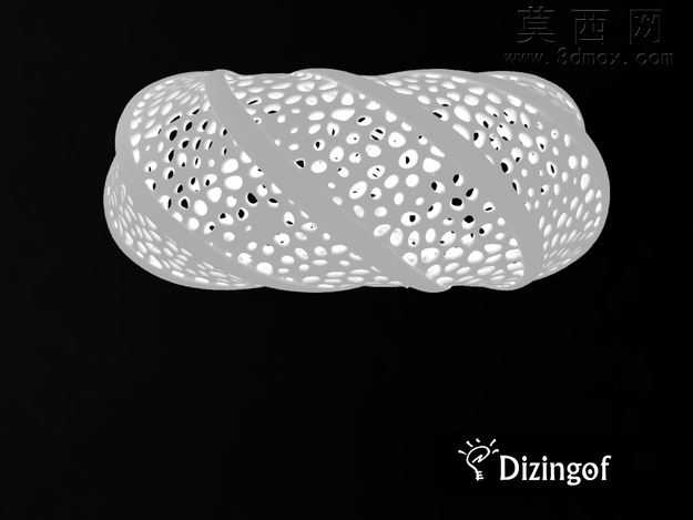 圆环面灯罩-数学艺术由@Dizingof