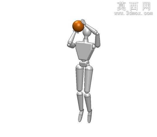 仿人机器人的假人篮球