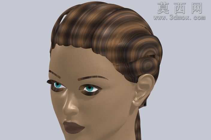 女性人体头部CAD模型