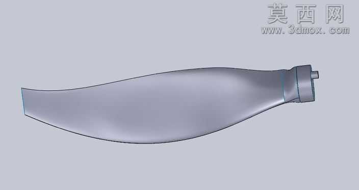扫描配置文件螺旋桨叶片