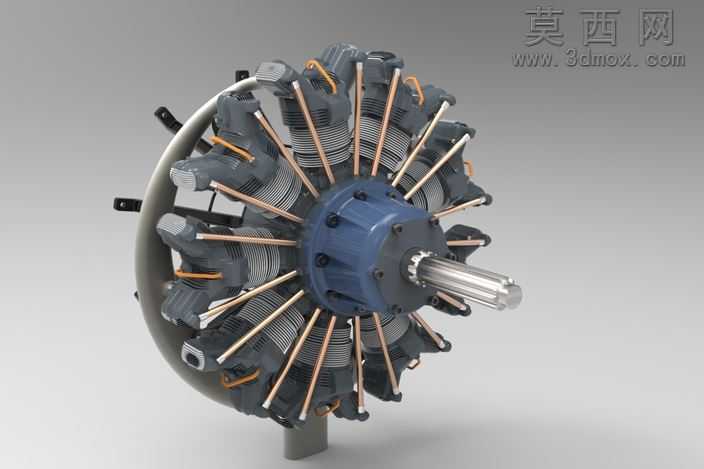 全尺寸9缸星形发动机