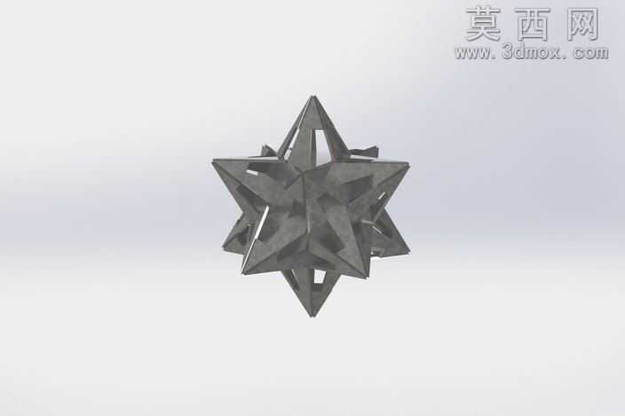 万有引力(M.C.埃舍尔)钣金件小星形十二面体