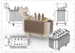 800KVA�ͽ�ʽ������ѹ�����ܳɽṹ