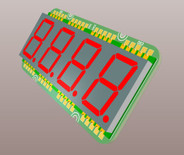 4x7��LED��ʾ��PCB