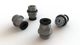 CONECTOR RETO P/TUBO