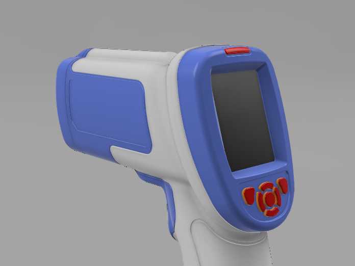 优雅的红外非接触温度计热模设计和组件-Autodesk Inventor 2019