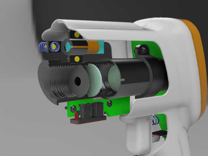 优雅的红外非接触温度计热模设计和组件-Autodesk Inventor 2019