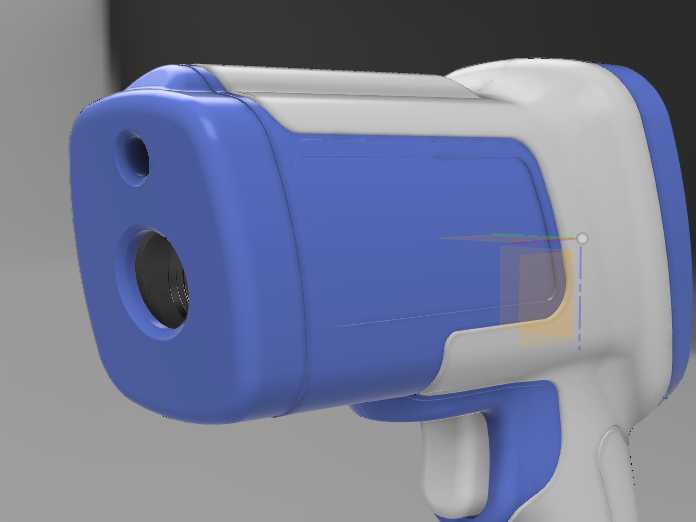 优雅的红外非接触温度计热模设计和组件-Autodesk Inventor 2019