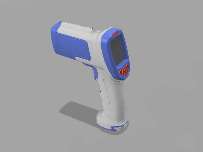 优雅的红外非接触温度计热模设计和组件-Autodesk Inventor 2019