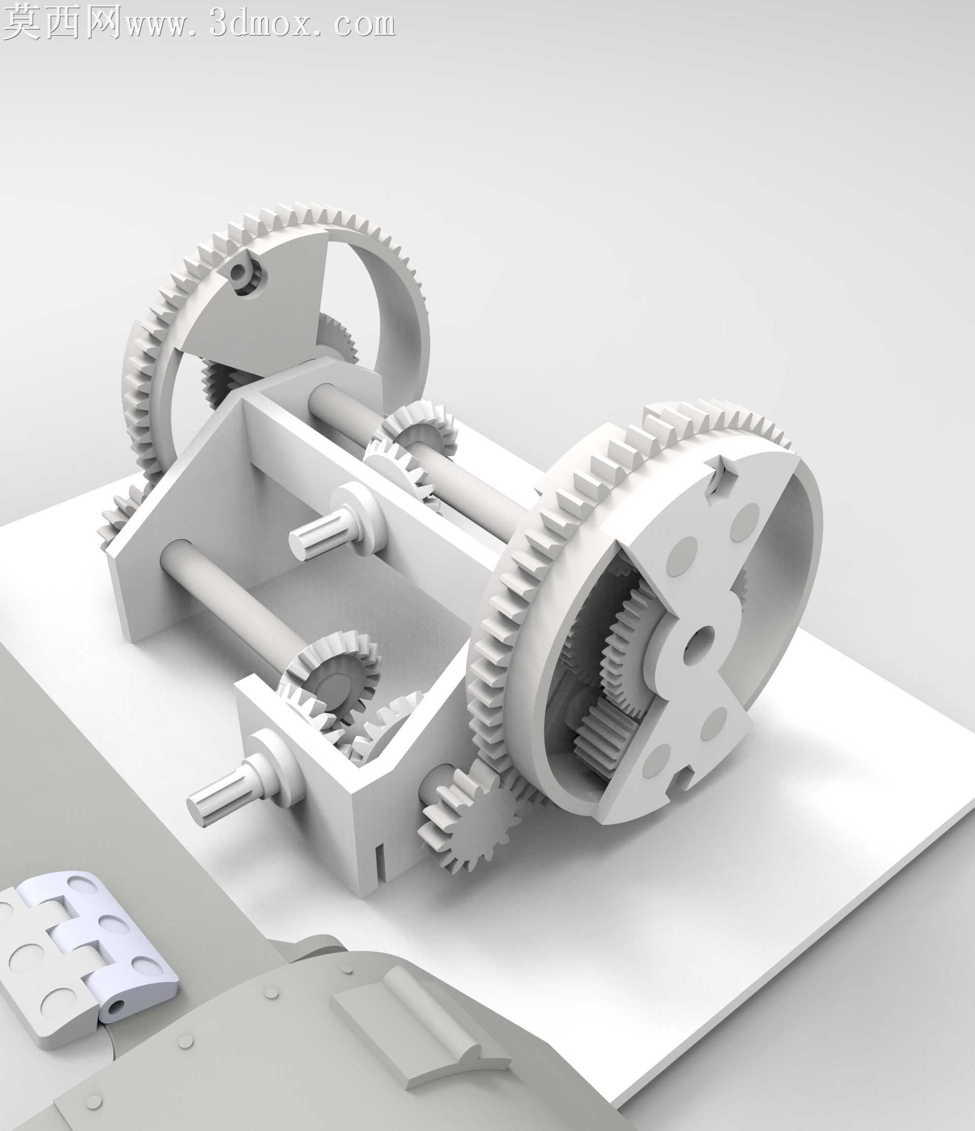 装甲IV V2 1:16 3d打印设计图,双差速转向