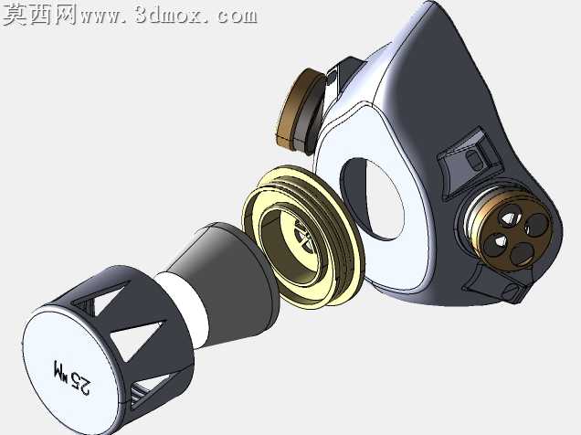 Covid mask“PROFI”版本,Hepa过滤器25纳米-带3个通风口