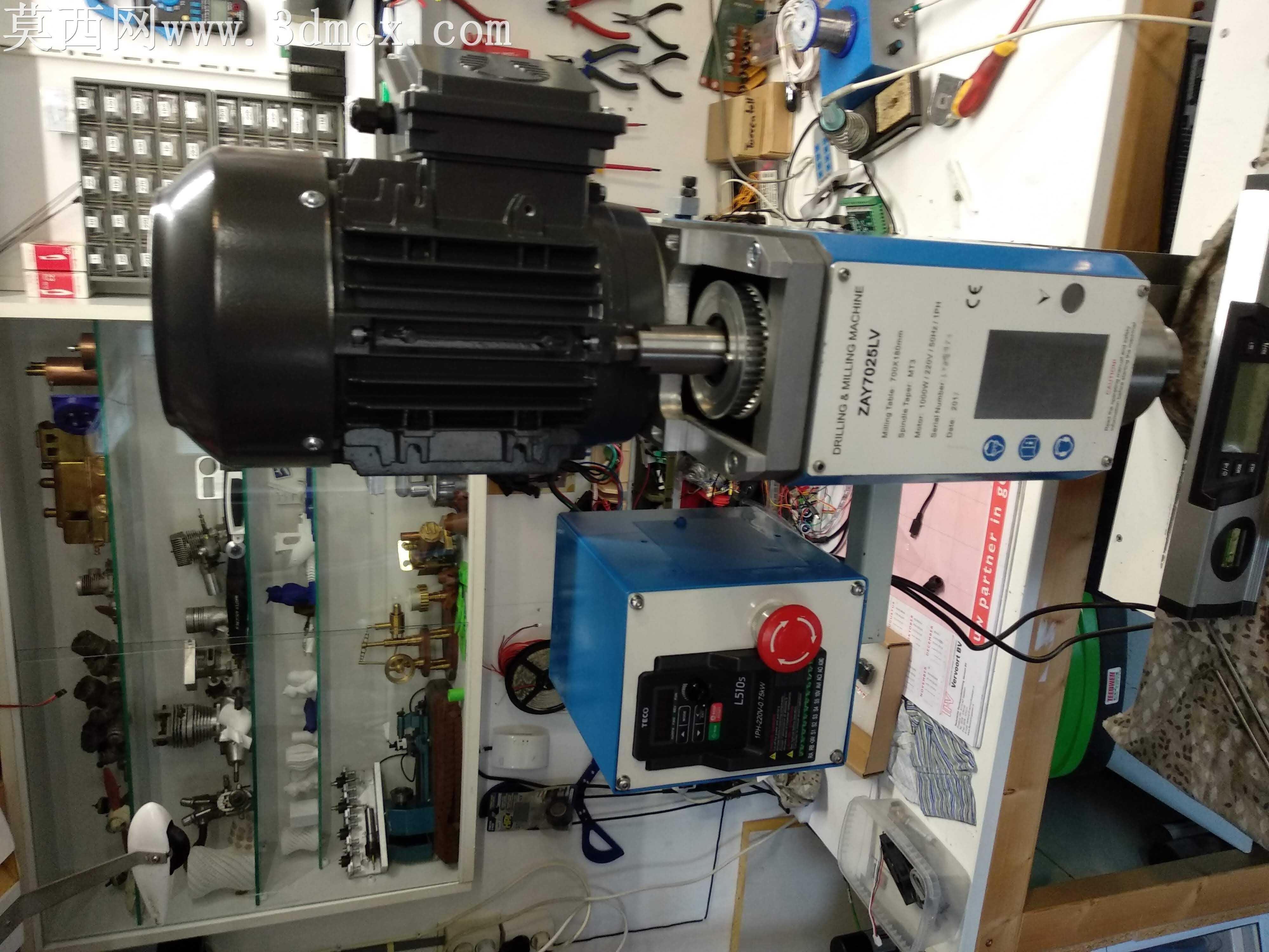 带三相电机的BF25至CNC