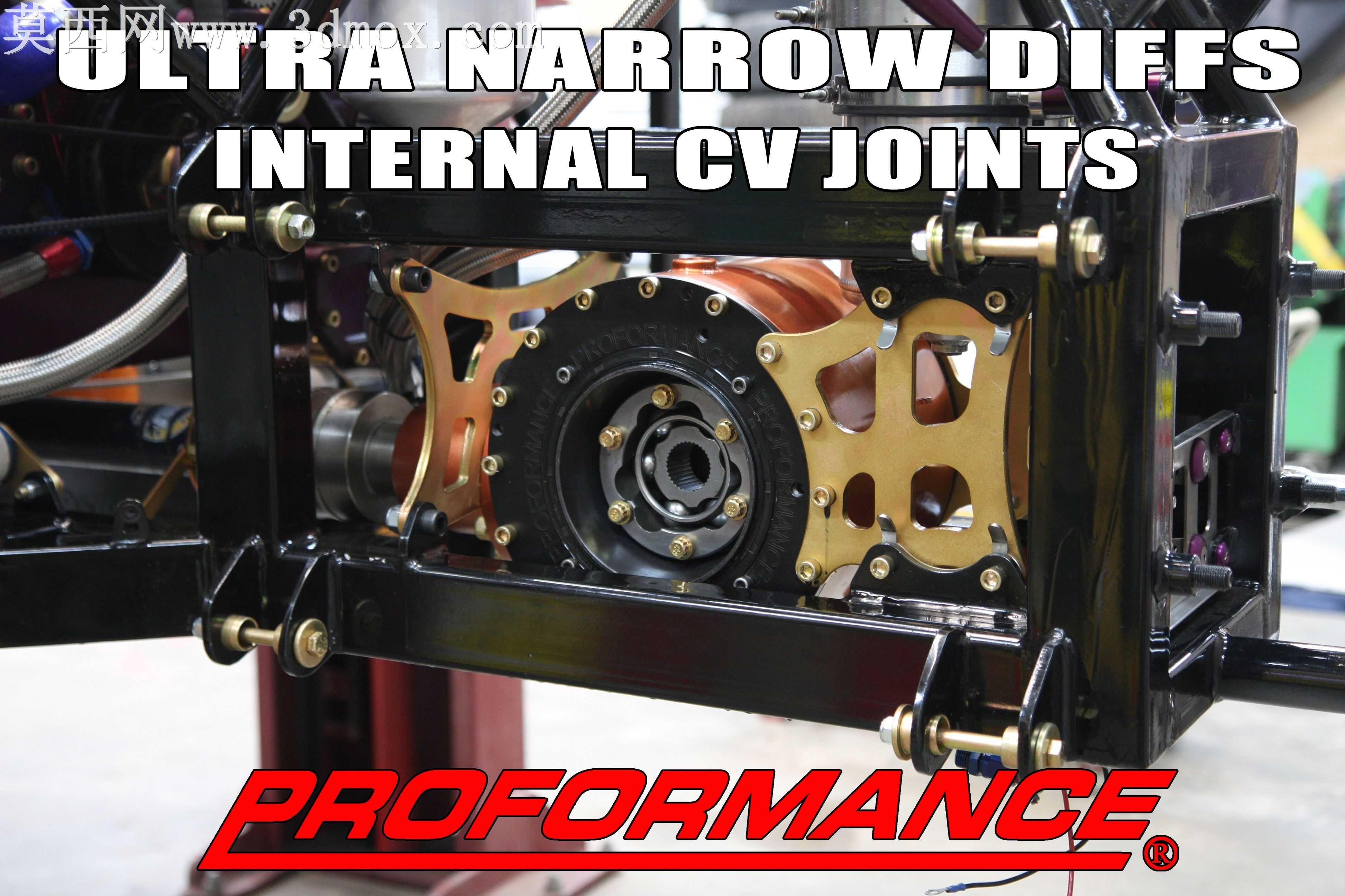 PROFORMANCE MOTORSPORT DANA 60超窄差速器,带内部等速万向节,用于较长的轴-更多的车轮行程