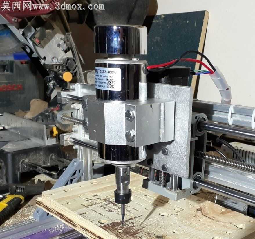 3018 CNC-全铝主轴支架(52mm或55mm主轴)