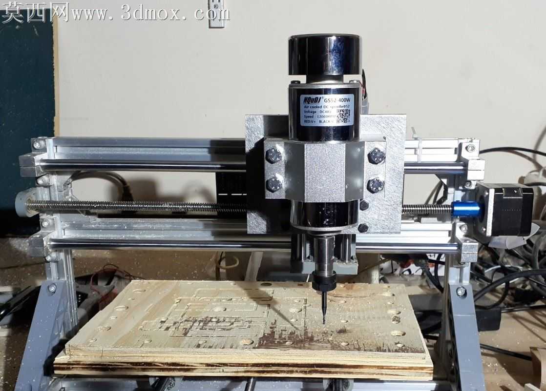3018 CNC-全铝主轴支架(52mm或55mm主轴)