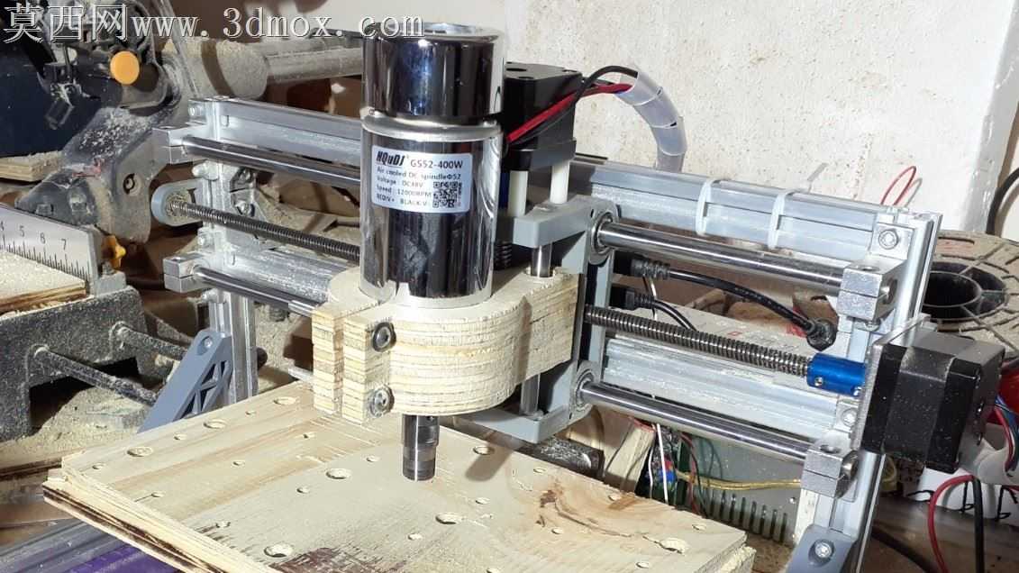 3018 CNC-52mm或55mm主轴支架-主轴升级