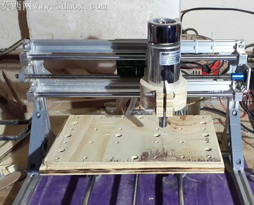 3018 CNC-52mm或55mm主轴支架-主轴升级