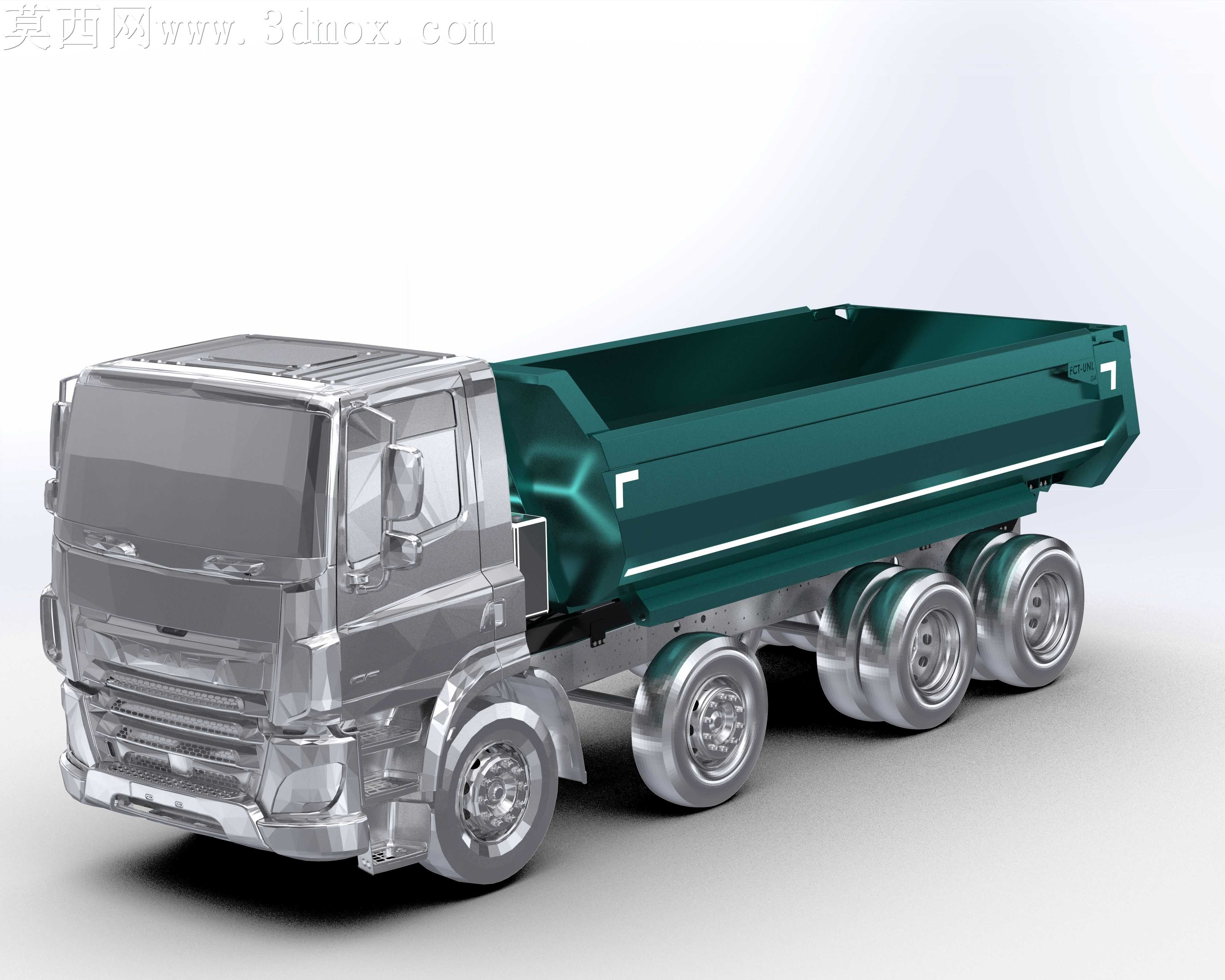 DAF CF(GVM-32000 Kg)卡车用半管翻车机车体