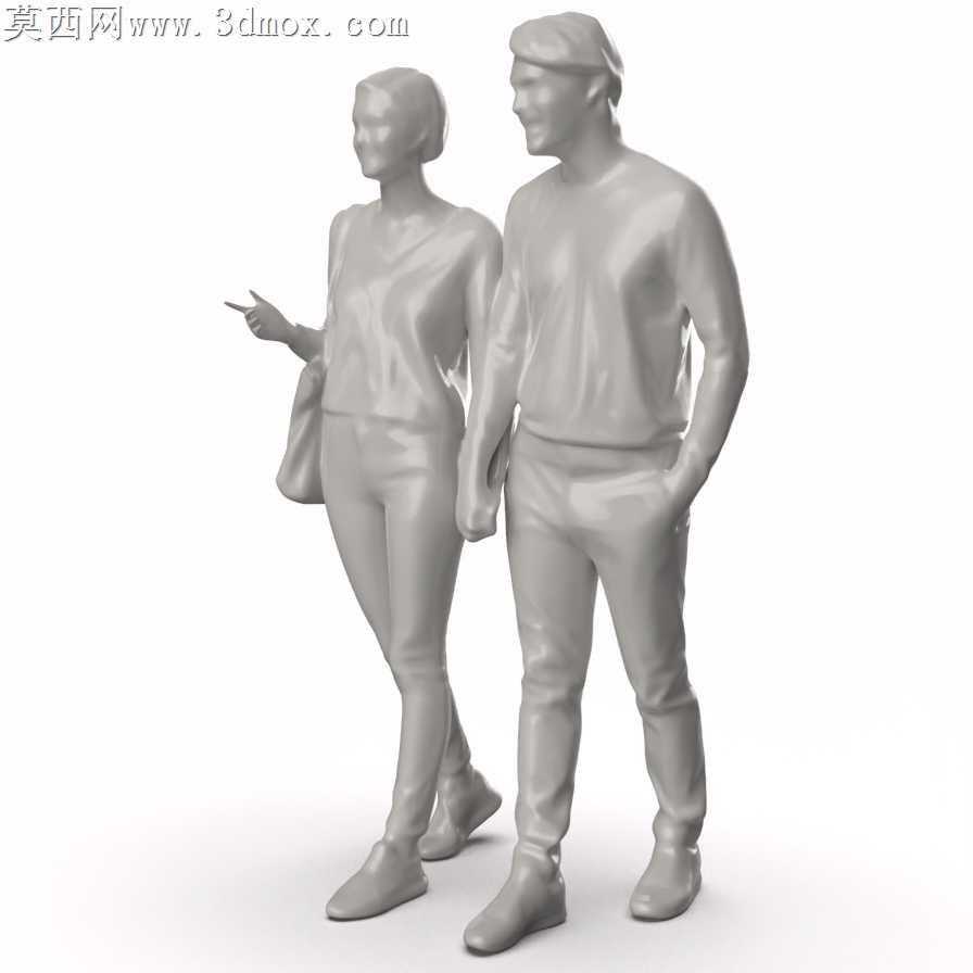 夫妻步行