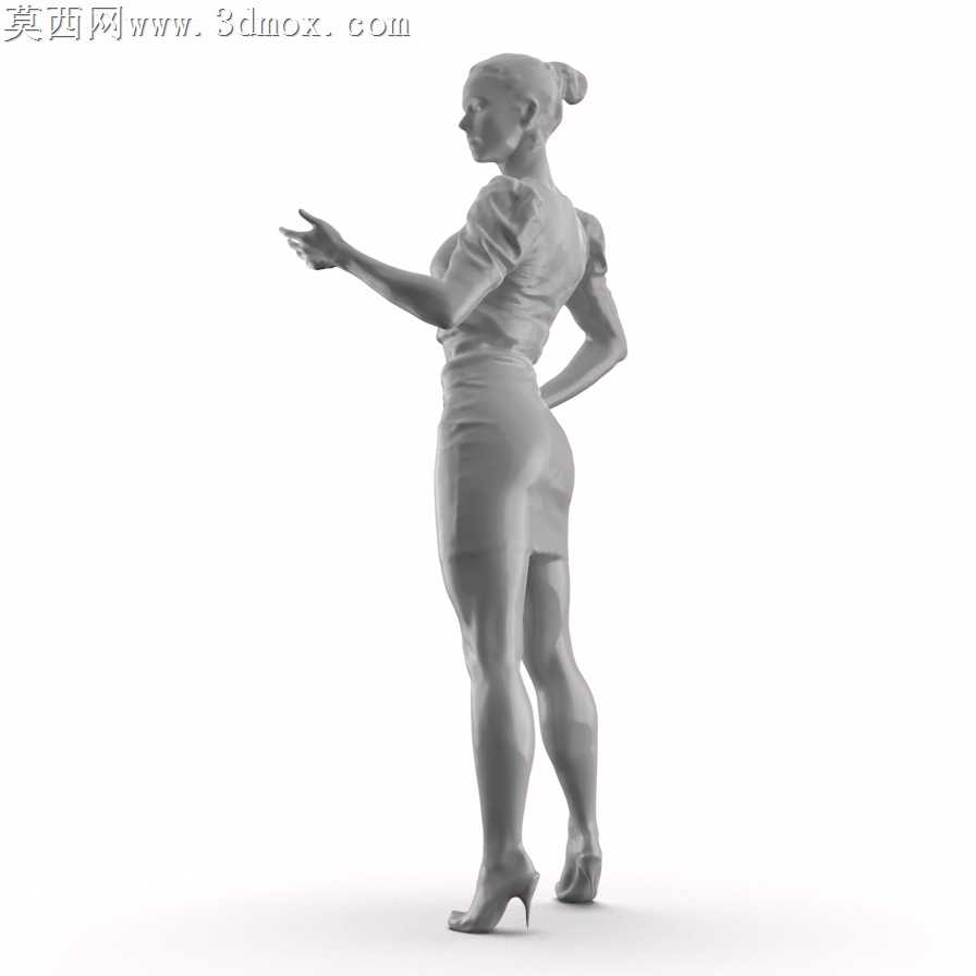 看着手的女人