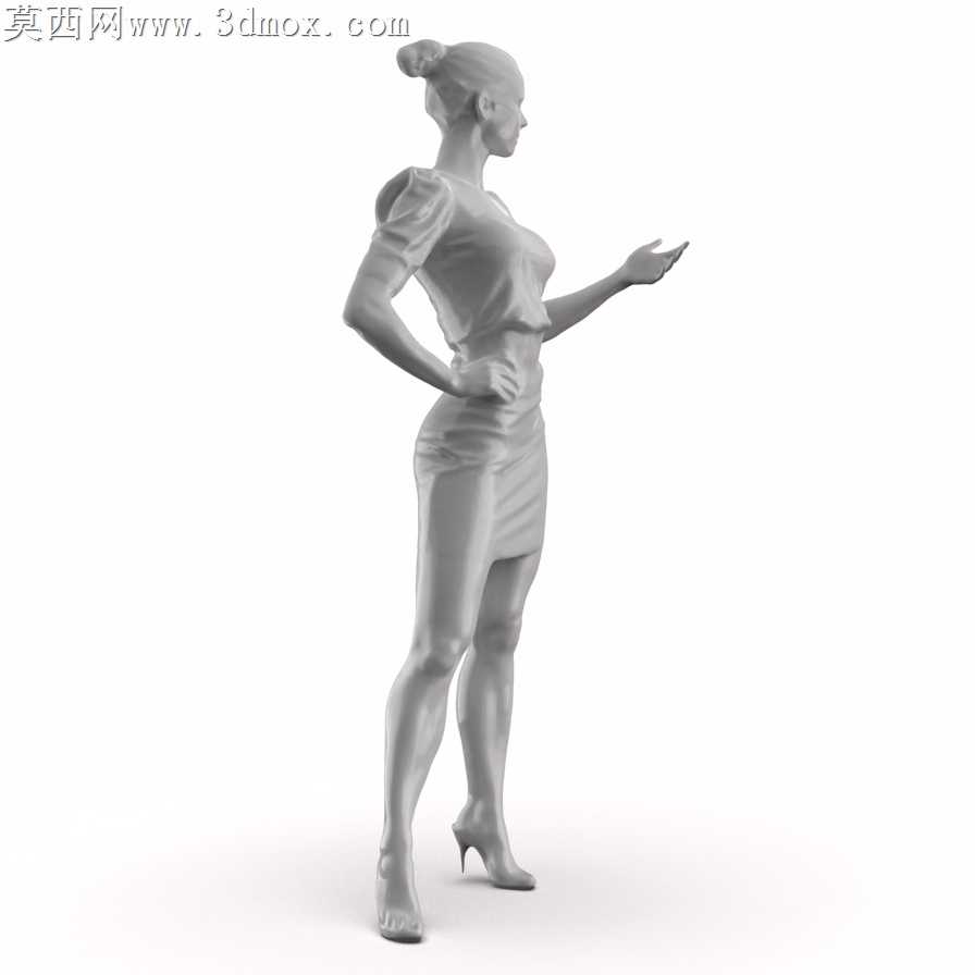 看着手的女人