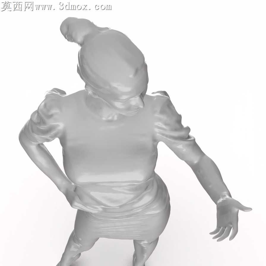 看着手的女人