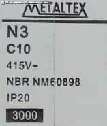 Metaltex-Disjuntores����S��rie N3-2 a 63A