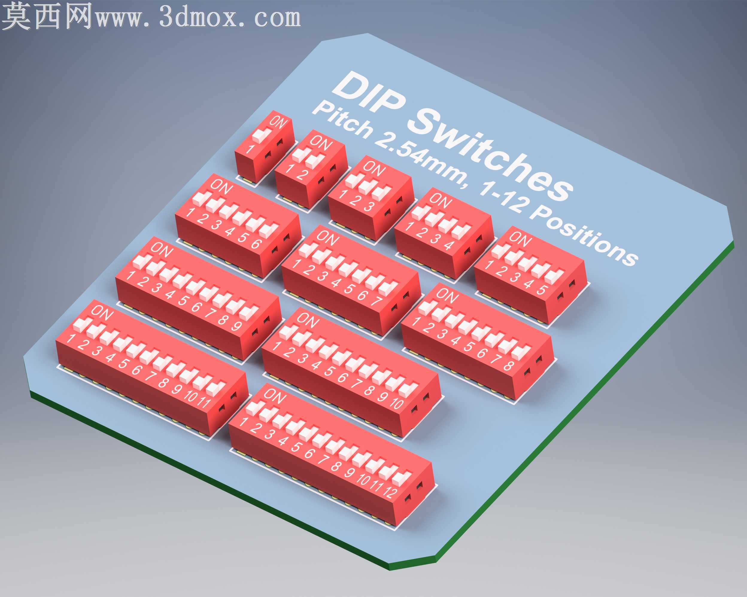 DIP���أ�1-12λ�����2.54mm