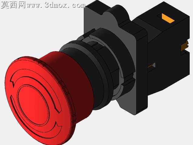 Metaltex��˾-bot?o de Emergencia com trava��˾-P20KR-R-1B