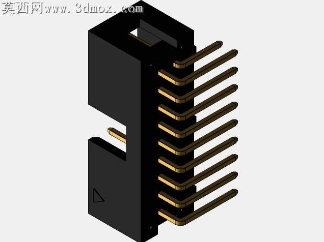 连接器头部通孔,直角,2排,6-72位置0.100”(2.54mm)