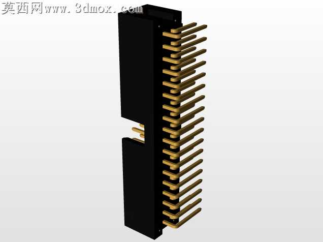 连接器头部通孔,直角,2排,6-72位置0.100”(2.54mm)