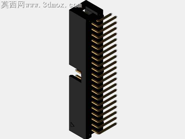 连接器头部通孔,直角,2排,6-72位置0.100”(2.54mm)