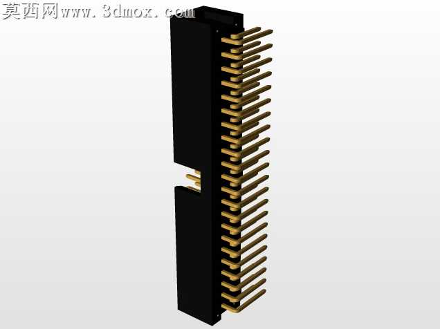 连接器头部通孔,直角,2排,6-72位置0.100”(2.54mm)