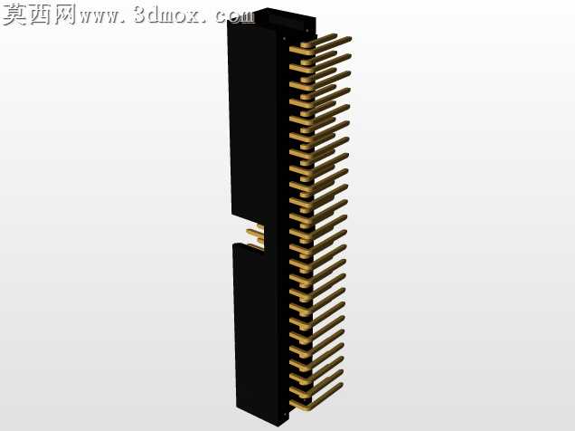 连接器头部通孔,直角,2排,6-72位置0.100”(2.54mm)