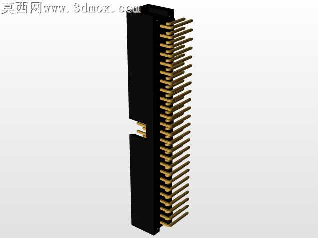 连接器头部通孔,直角,2排,6-72位置0.100”(2.54mm)