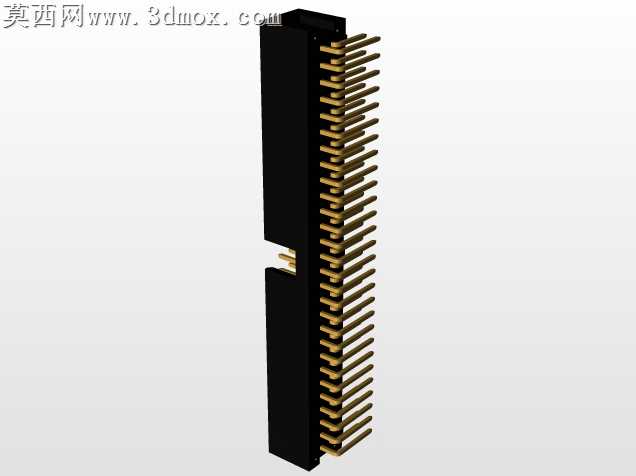 连接器头部通孔,直角,2排,6-72位置0.100”(2.54mm)