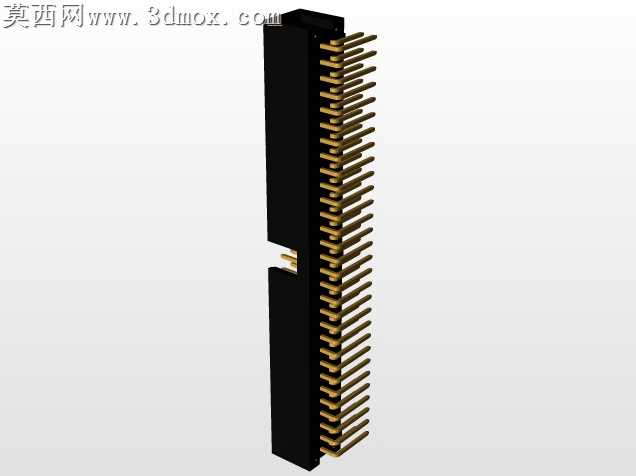 连接器头部通孔,直角,2排,6-72位置0.100”(2.54mm)