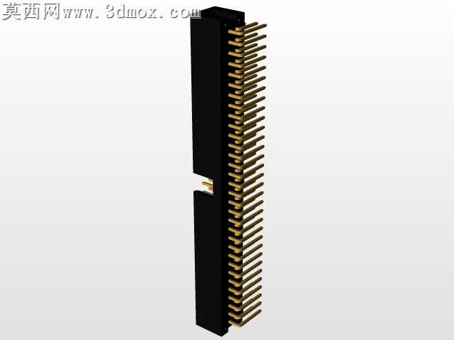 连接器头部通孔,直角,2排,6-72位置0.100”(2.54mm)