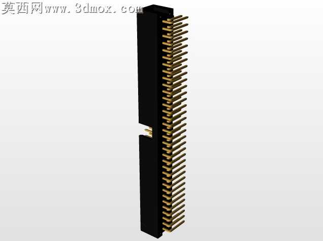连接器头部通孔,直角,2排,6-72位置0.100”(2.54mm)