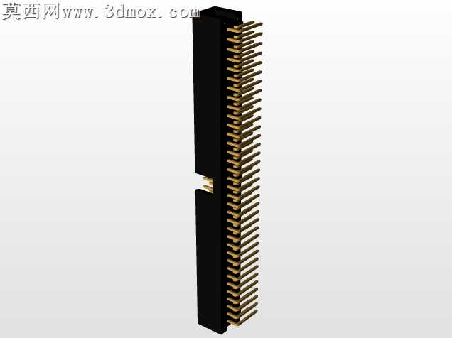 连接器头部通孔,直角,2排,6-72位置0.100”(2.54mm)