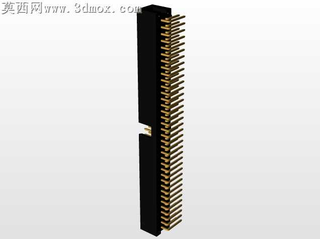 连接器头部通孔,直角,2排,6-72位置0.100”(2.54mm)