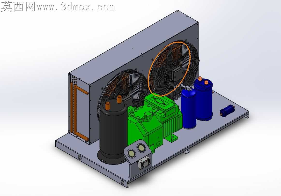 开放式系统冷水机组5HP-A??k Sistem 2 Fanl?5 HP Chiller Grubu