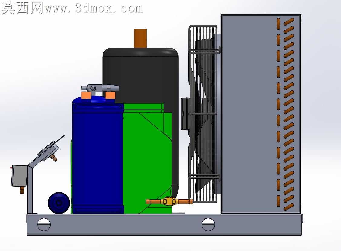 开放式系统冷水机组5HP-A??k Sistem 2 Fanl?5 HP Chiller Grubu