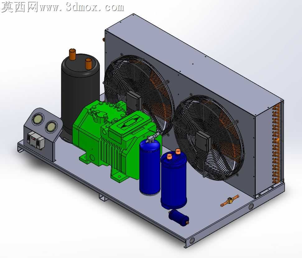 开放式系统冷水机组5HP-A??k Sistem 2 Fanl?5 HP Chiller Grubu