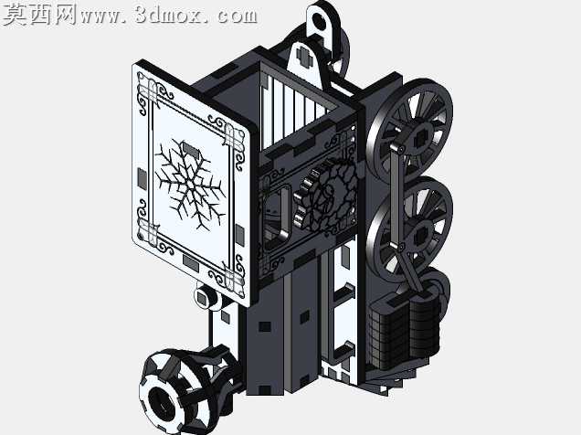 激光切割机车“Novogodniy Poezd”木制玩具