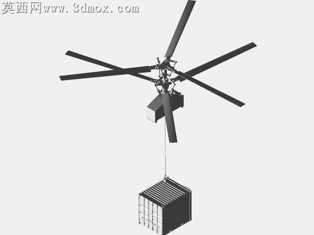 大载重无人起重飞行器三维设计作品