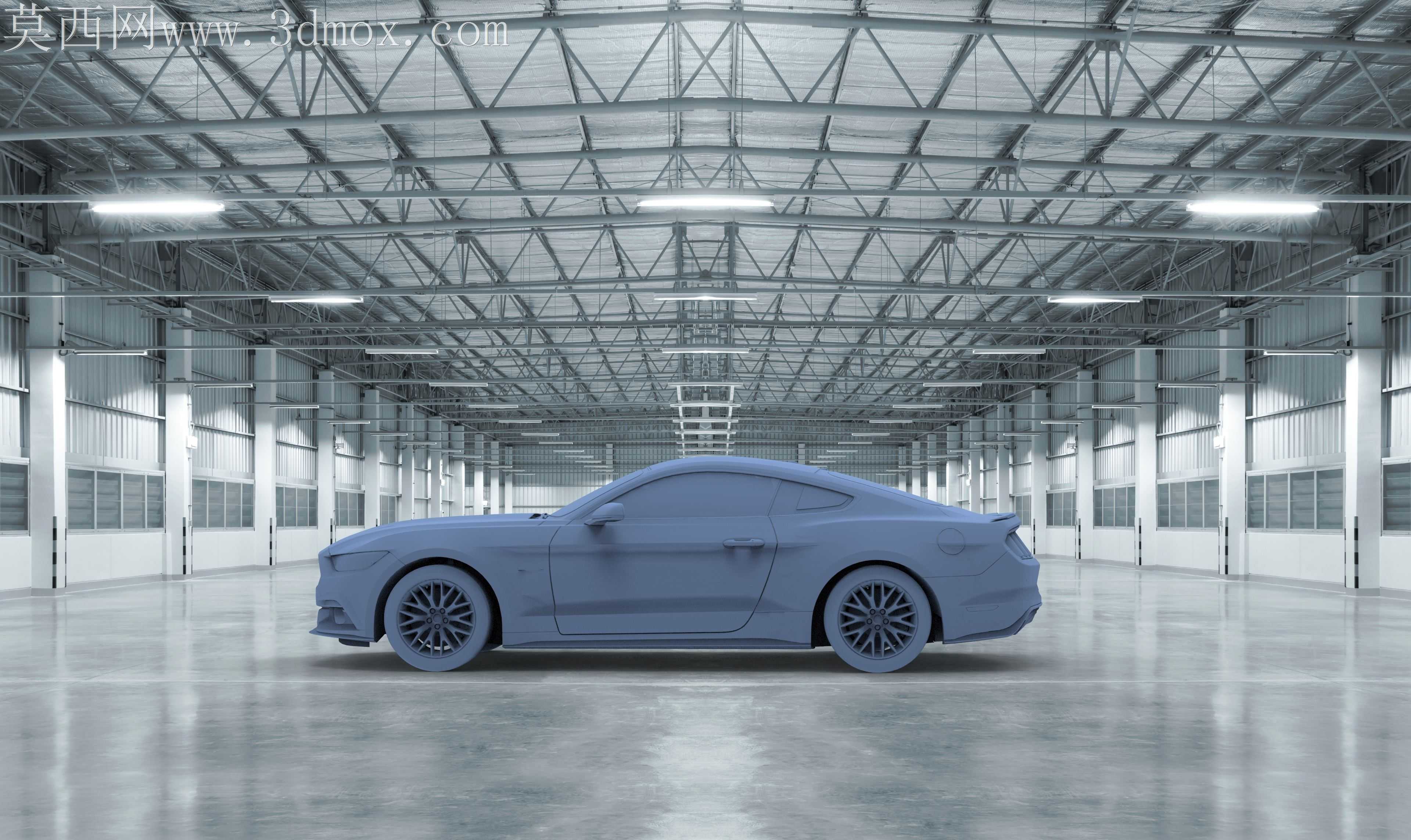 Mustang Alias模型和KeyShot渲染