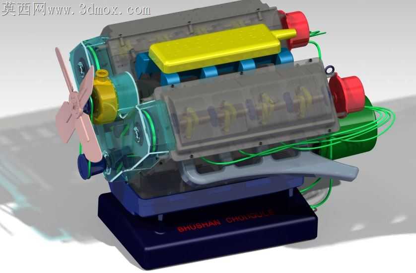 V8发动机总成