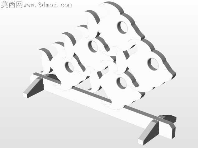 大眼鱼拼图木制玩具
