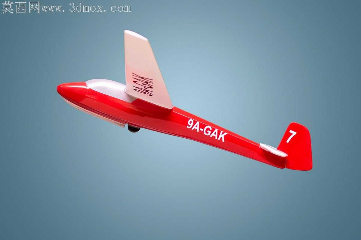 3D打印和喷漆Schleicher K7滑翔机